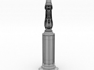 cast iron street lamps 2 Model 3D