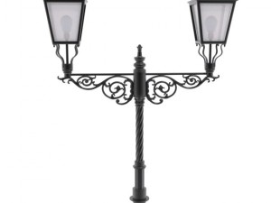 cast iron street lamps 2 Model 3D