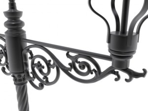 cast iron street lamps 2 Model 3D