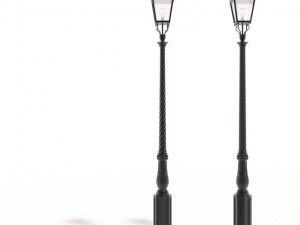 cast iron street lamps 3D Модель