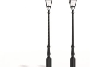 cast iron street lamps 3D Model
