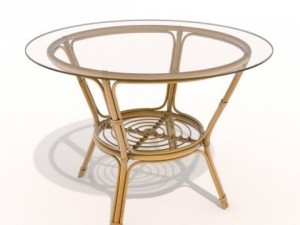 rattanglass table 3D Модель