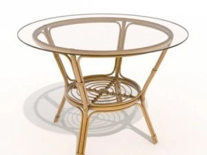rattanglass table 3D Model