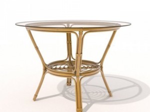 rattanglass table 3D मॉडल