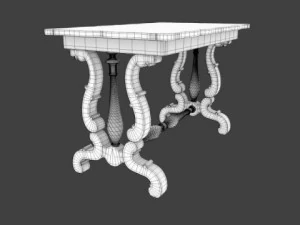 antique table 3D Model