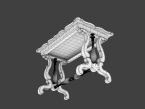 antique table 3D Model