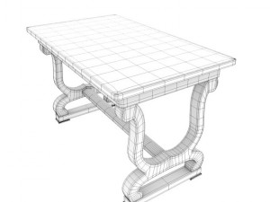 antique table 2 Modelo 3D