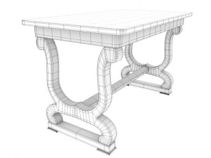 antique table 2 Modelo 3D