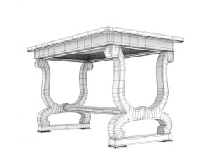 antique table 2 Modelo 3D