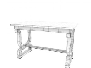 antique table 2 Modelo 3D