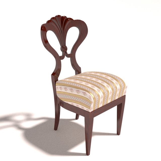 antique chair 3D Model .c4d .max .obj .3ds .fbx .stl .blend