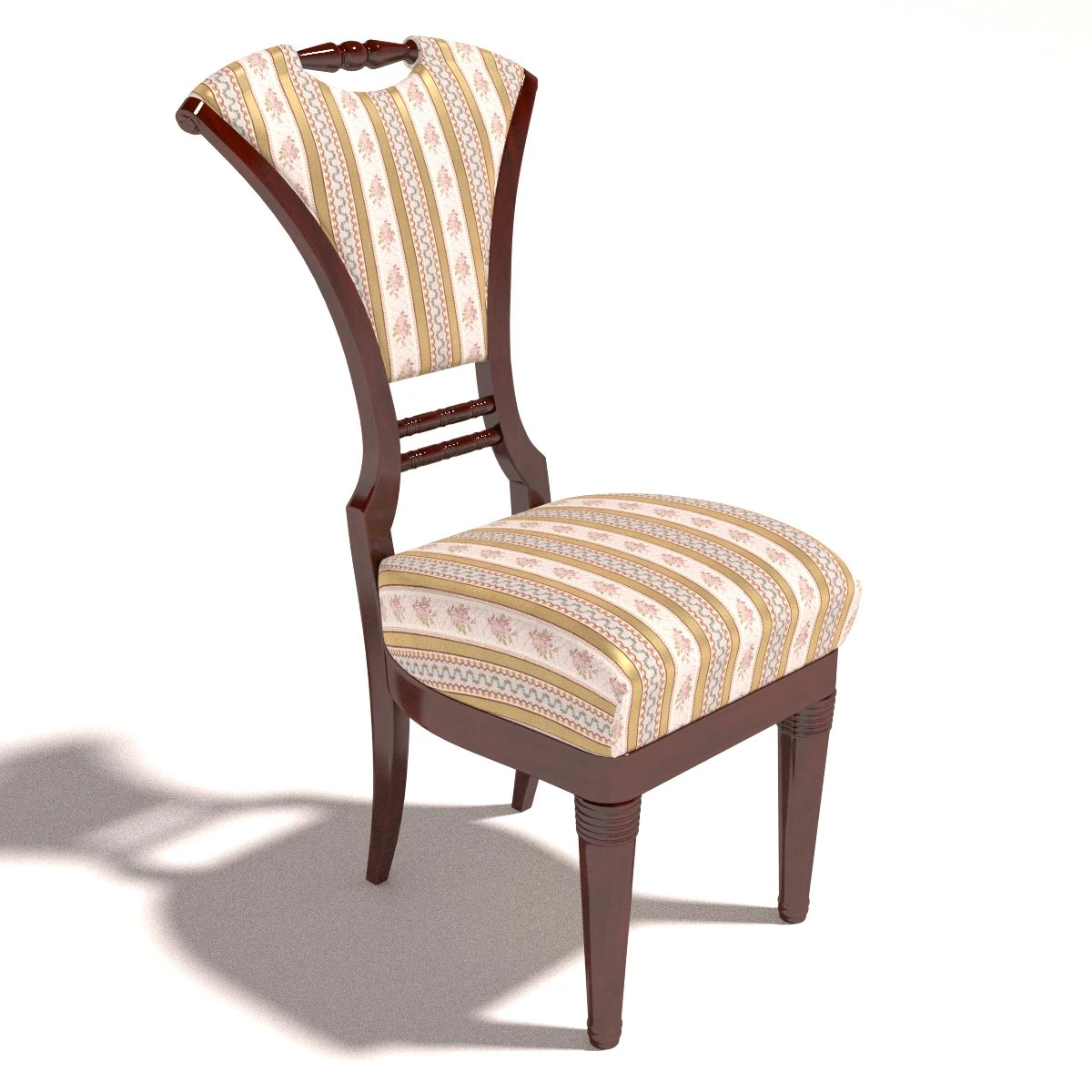 antique chair 2 3D Model .c4d .max .obj .3ds .fbx .stl .blend