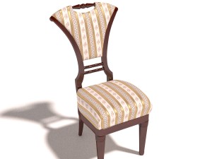 antique chair 2 Modello 3D
