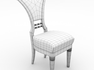 antique chair 2 Modello 3D