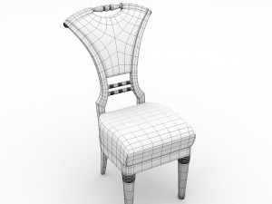 antique chair 2 Modello 3D