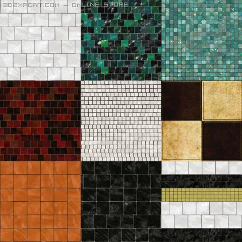 ceramic tiles CG Textures .c4d .max .obj .3ds .fbx .stl .blend 