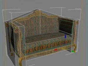 retro sofa 3D Model