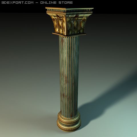 pillar Modelo 3D .c4d .max .obj .3ds .fbx .stl .blend 