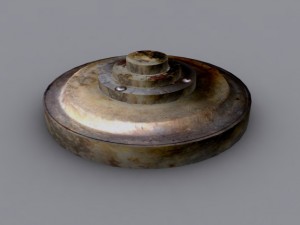 antitank land mine 3D 模型