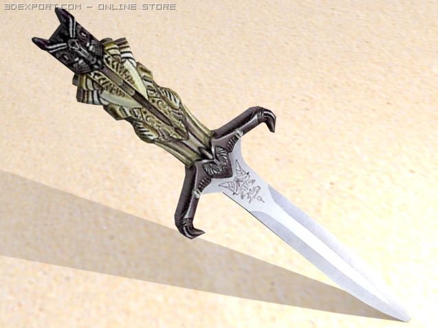cleopatra sword 3D 模型 .c4d .max .obj .3ds .fbx .stl .blend 
