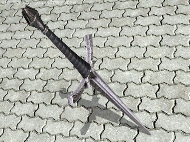 witch king dagger 3D-Modell .c4d .max .obj .3ds .fbx .stl .blend 