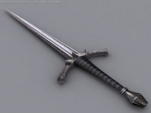 witch king dagger 3D-Modell