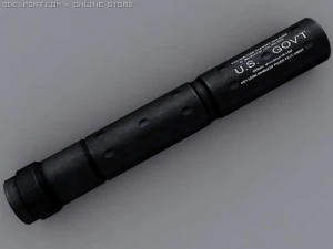 silencer 3D Model