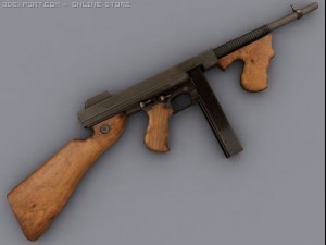 thompson m1a1 3D Модель