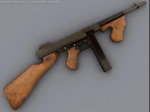 thompson m1a1 3D Model