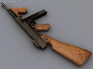 thompson m1a1 3D Model