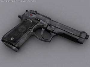 beretta m9 3Dモデル