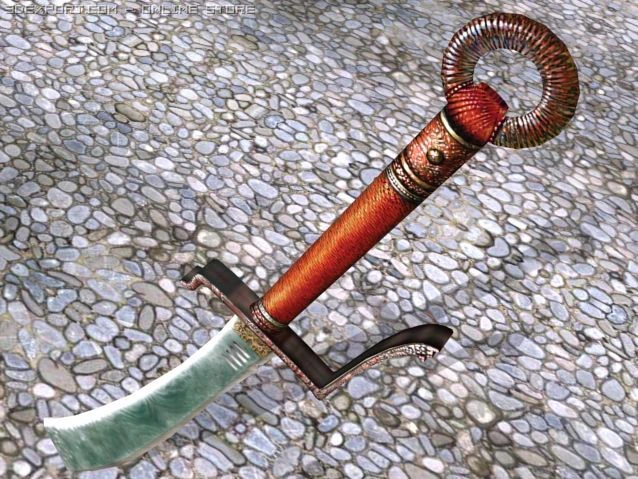 gladiator scythe 3D Model .c4d .max .obj .3ds .fbx .stl .blend 