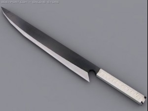 zangetsu sword Modelo 3D