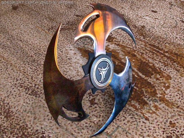 razor fin chakram 3D 모델 .c4d .max .obj .3ds .fbx .stl .blend 