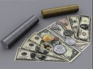 united states money 3D मॉडल
