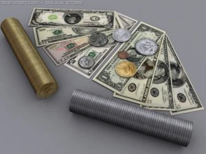 united states money 3D Model