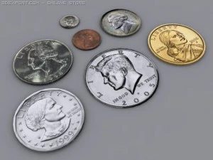 united states money 3D Model
