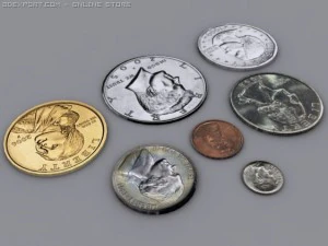 united states money 3D Model