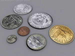united states money 3D Model