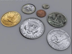 united states money 3D Model
