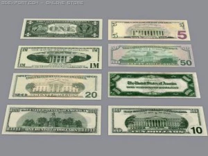 united states money 3D Model