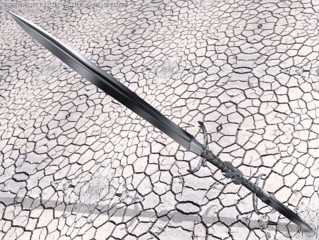 locking sword Modello 3D .c4d .max .obj .3ds .fbx .stl .blend 