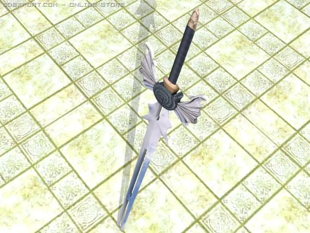 soul spirit sword 3D Model .c4d .max .obj .3ds .fbx .stl .blend 