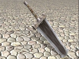 grande espada de r&eacute;quiem Modelo 3D