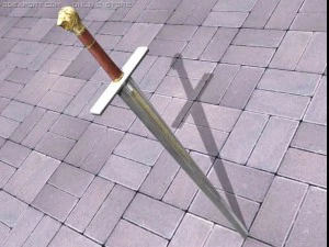 espada cora&ccedil;&atilde;o de le&atilde;o Modelo 3D