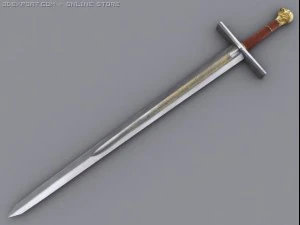espada cora&ccedil;&atilde;o de le&atilde;o Modelo 3D