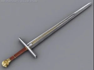 espada cora&ccedil;&atilde;o de le&atilde;o Modelo 3D