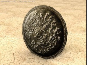 athena shield 3D 모델