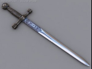 excalibur sword 3D Model