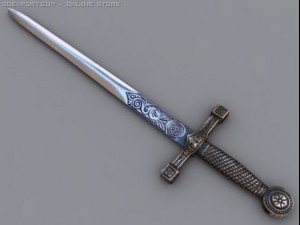 excalibur sword 3D Model